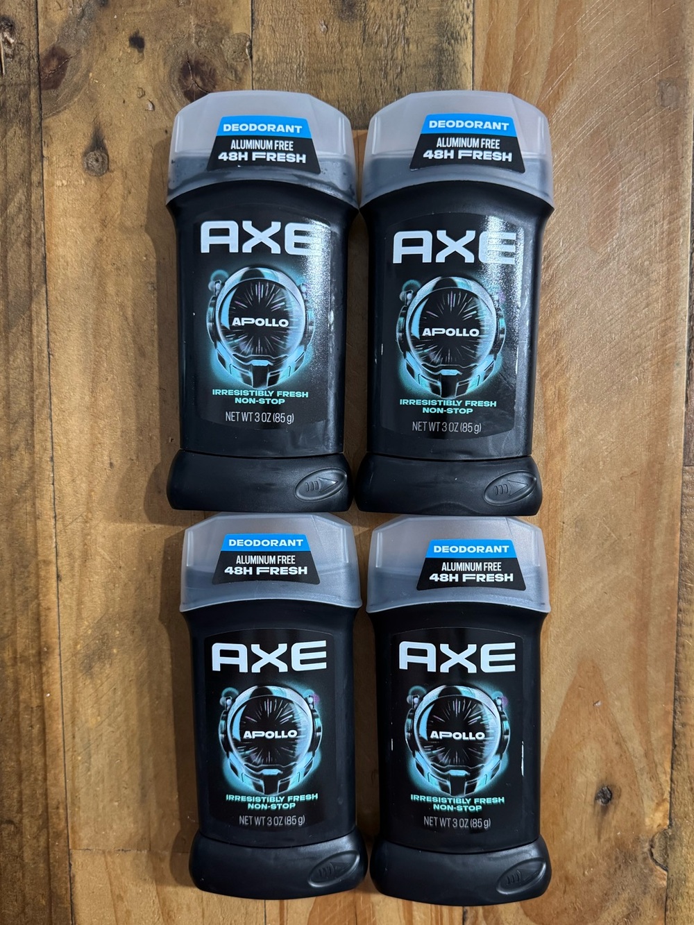 (4) AXE Apollo Aluminum-Free Men’s Antiperspirant Deodorant 3oz